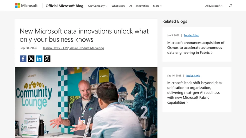 Microsoft公式ブログで発表されたFabric IQの説明