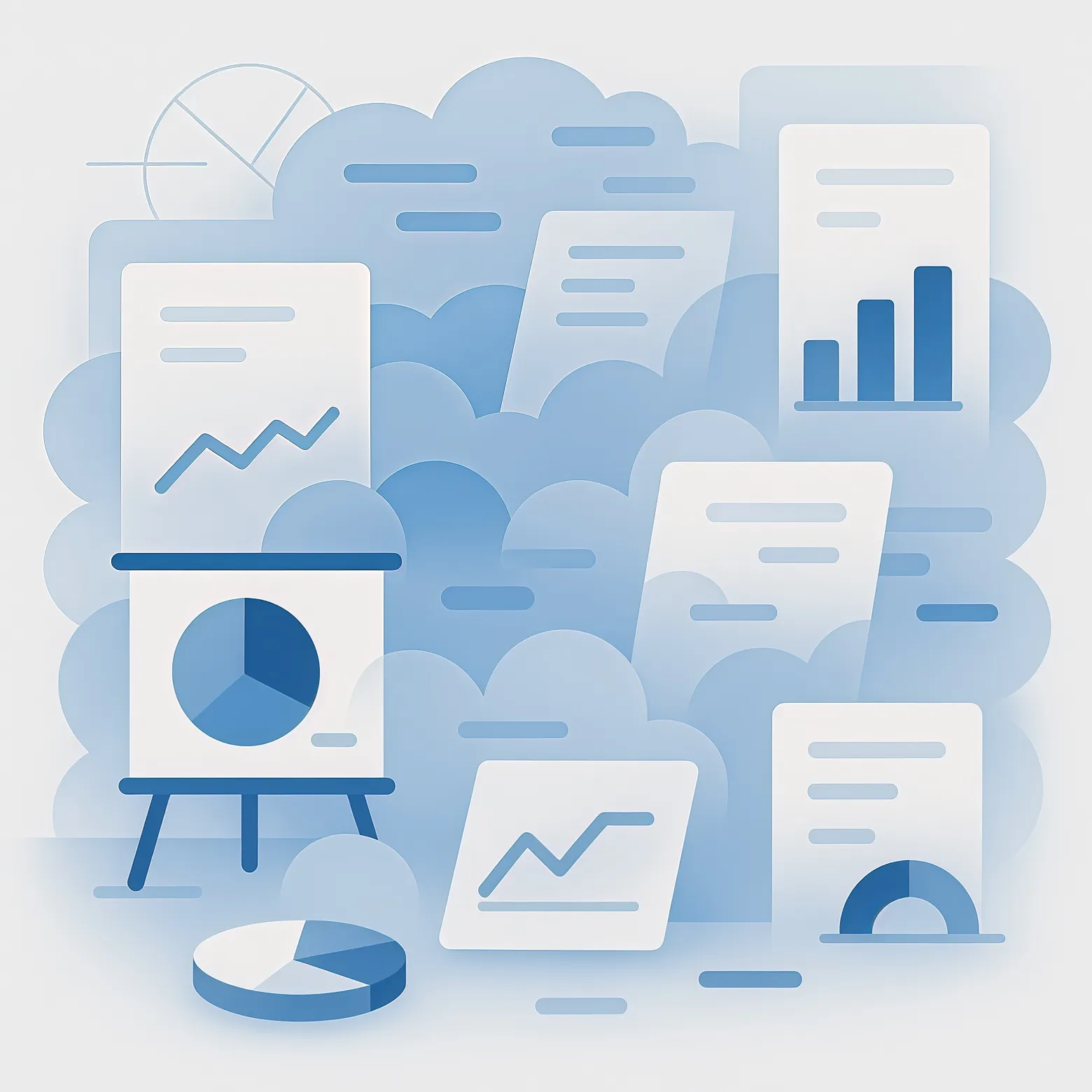 イラスト：成果の見える化イメージ