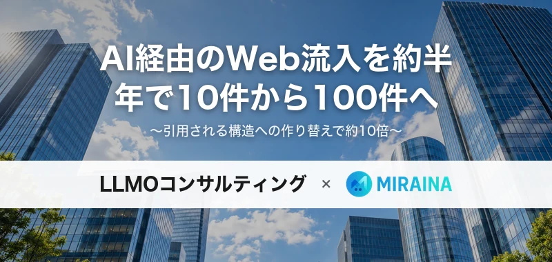AI経由のWeb流入10倍化の事例